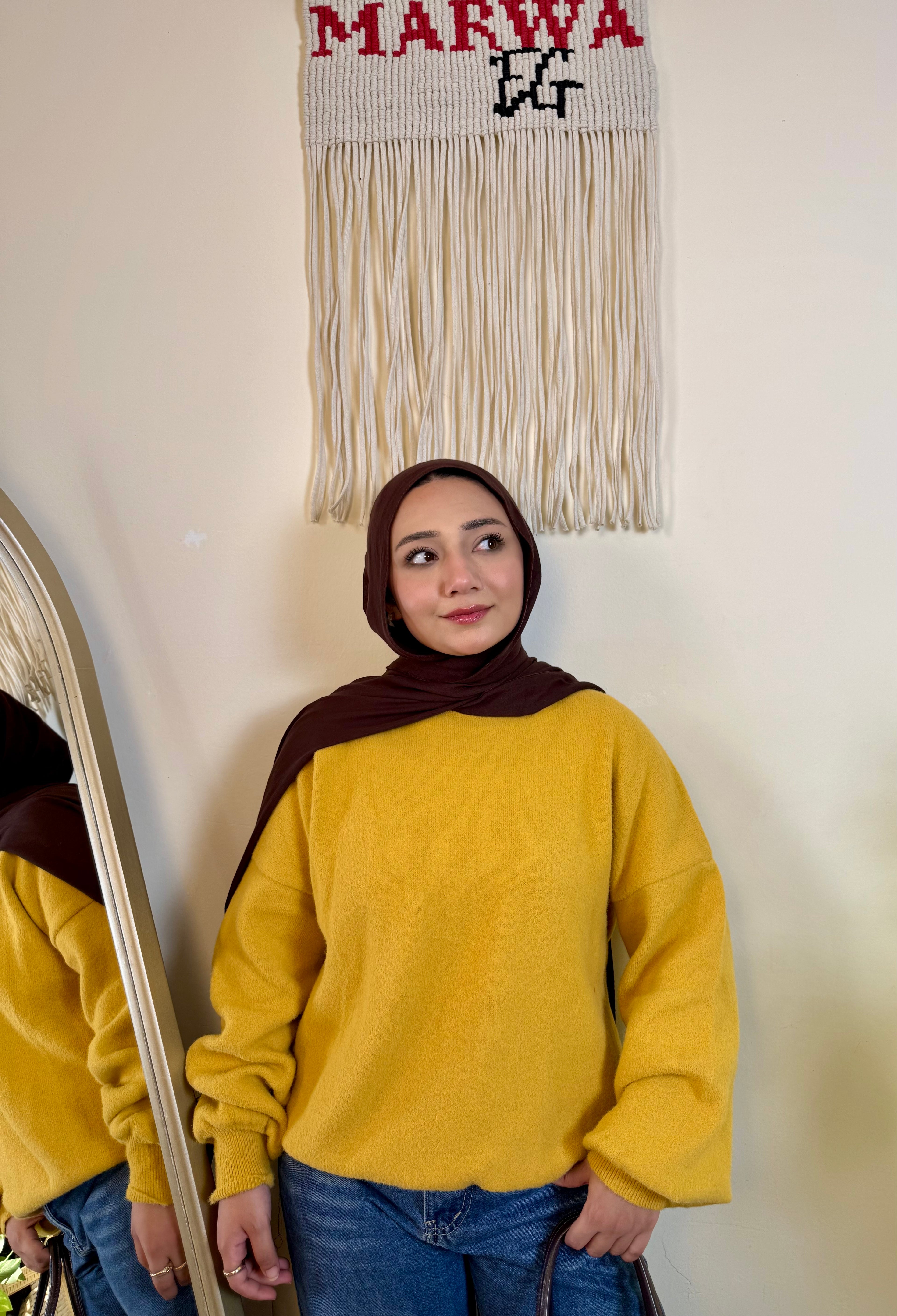بلوفر موهير أوفر سايز