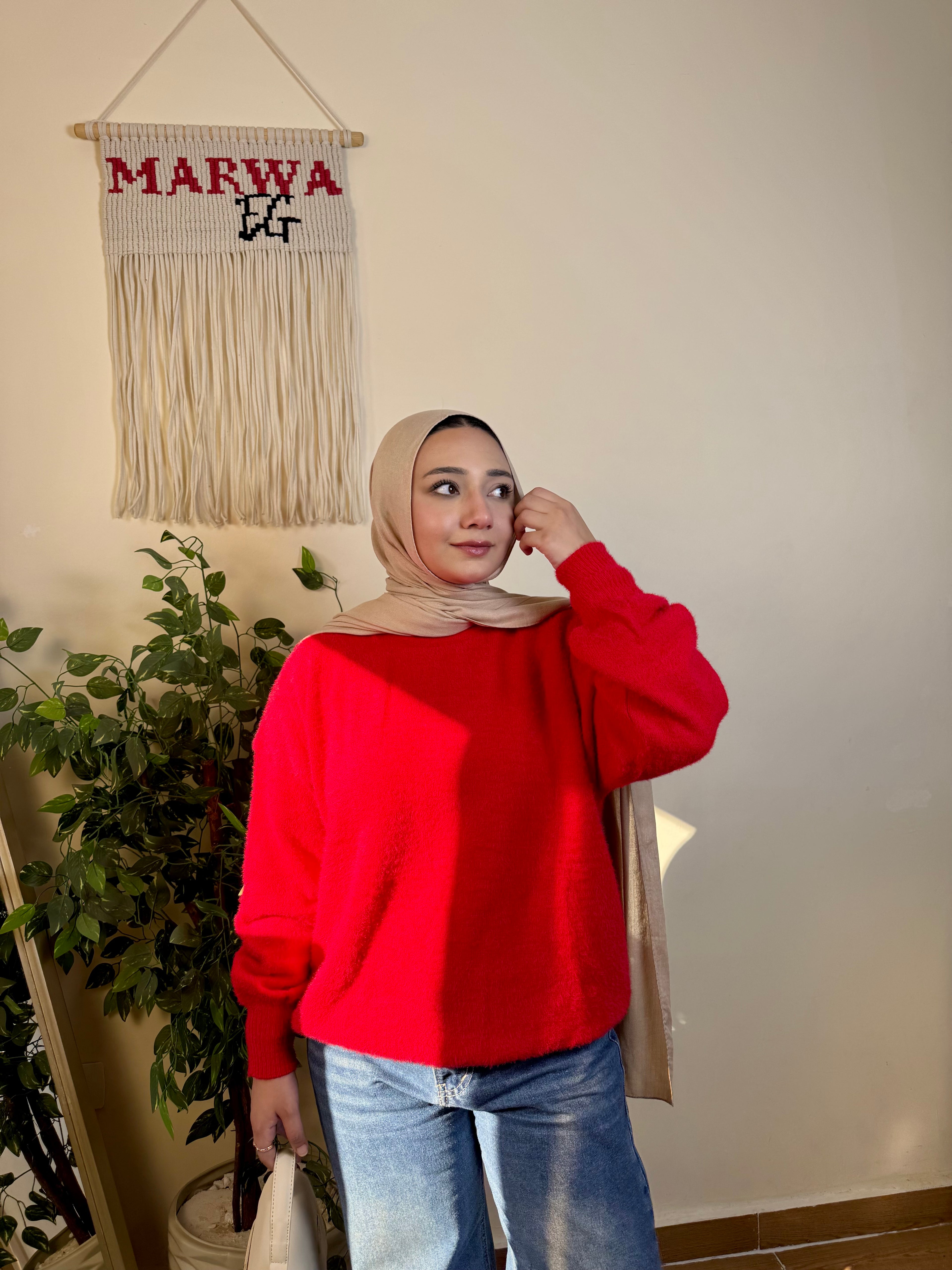 بلوفر موهير أوفر سايز