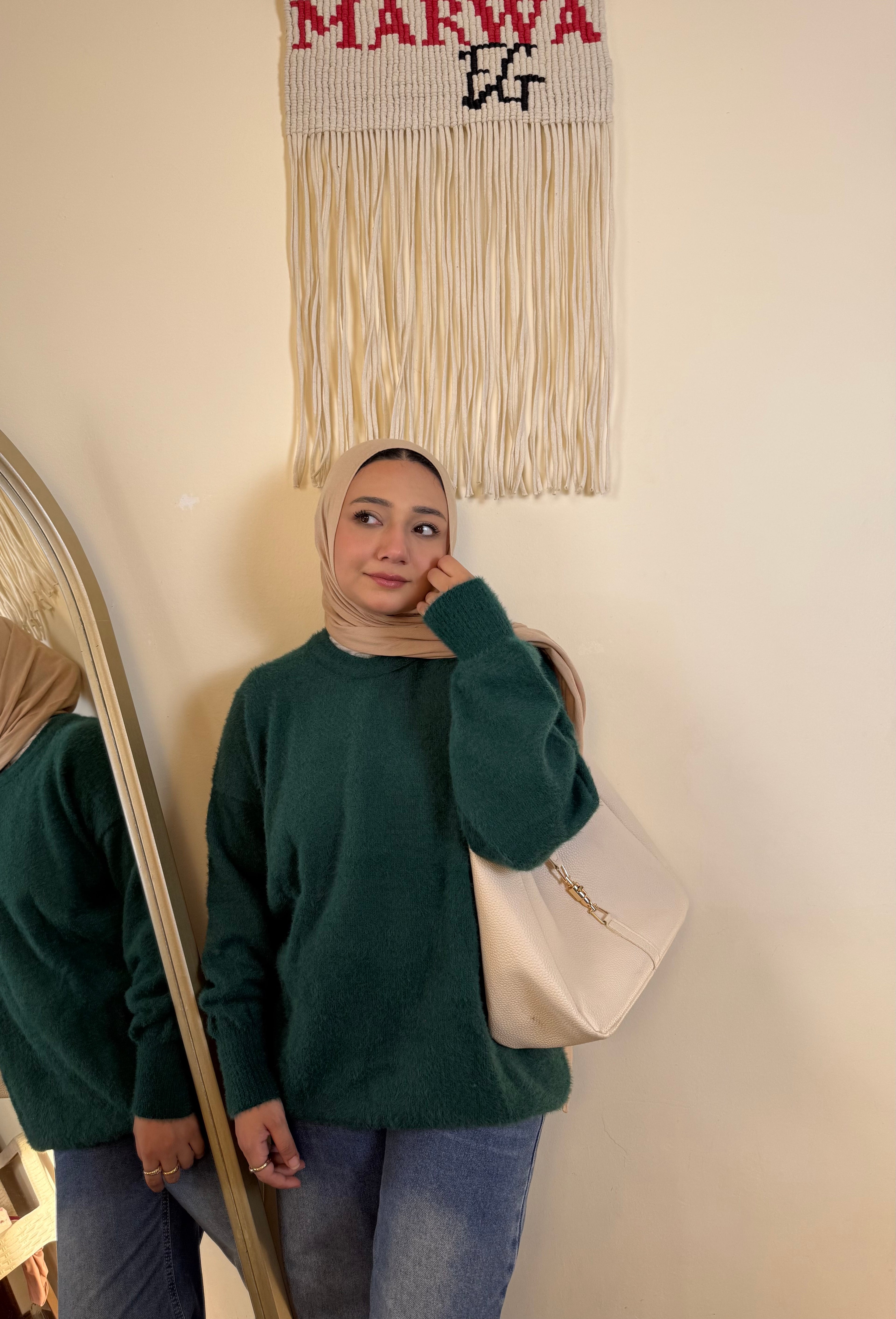 بلوفر موهير أوفر سايز