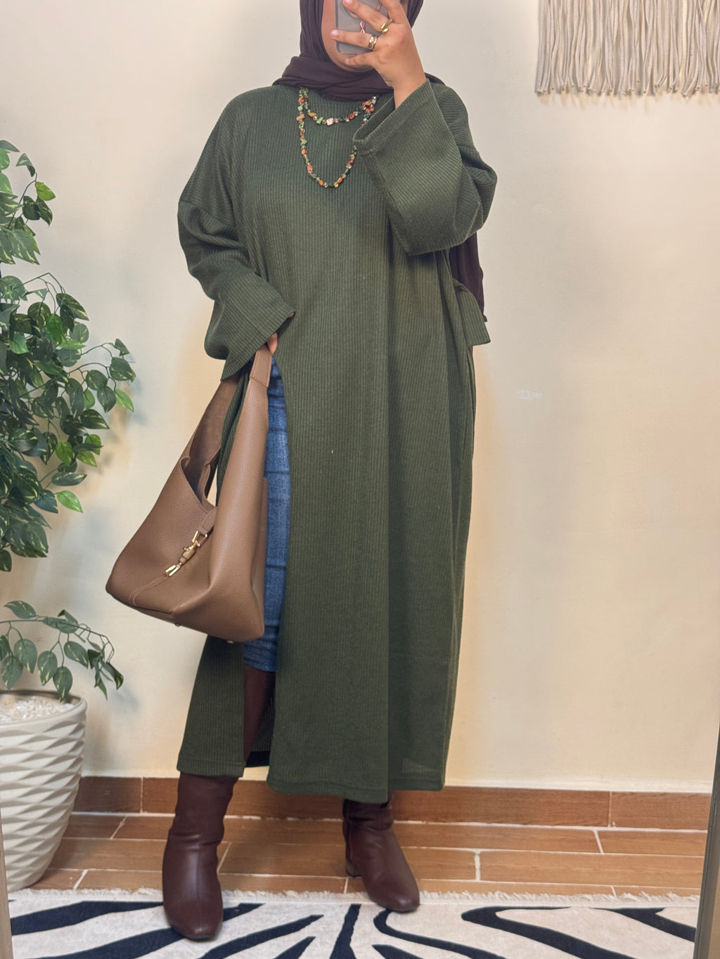 بلوزة طويلة ريب