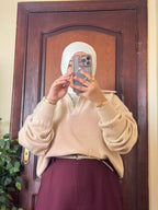 بلوفر بياقة صوف