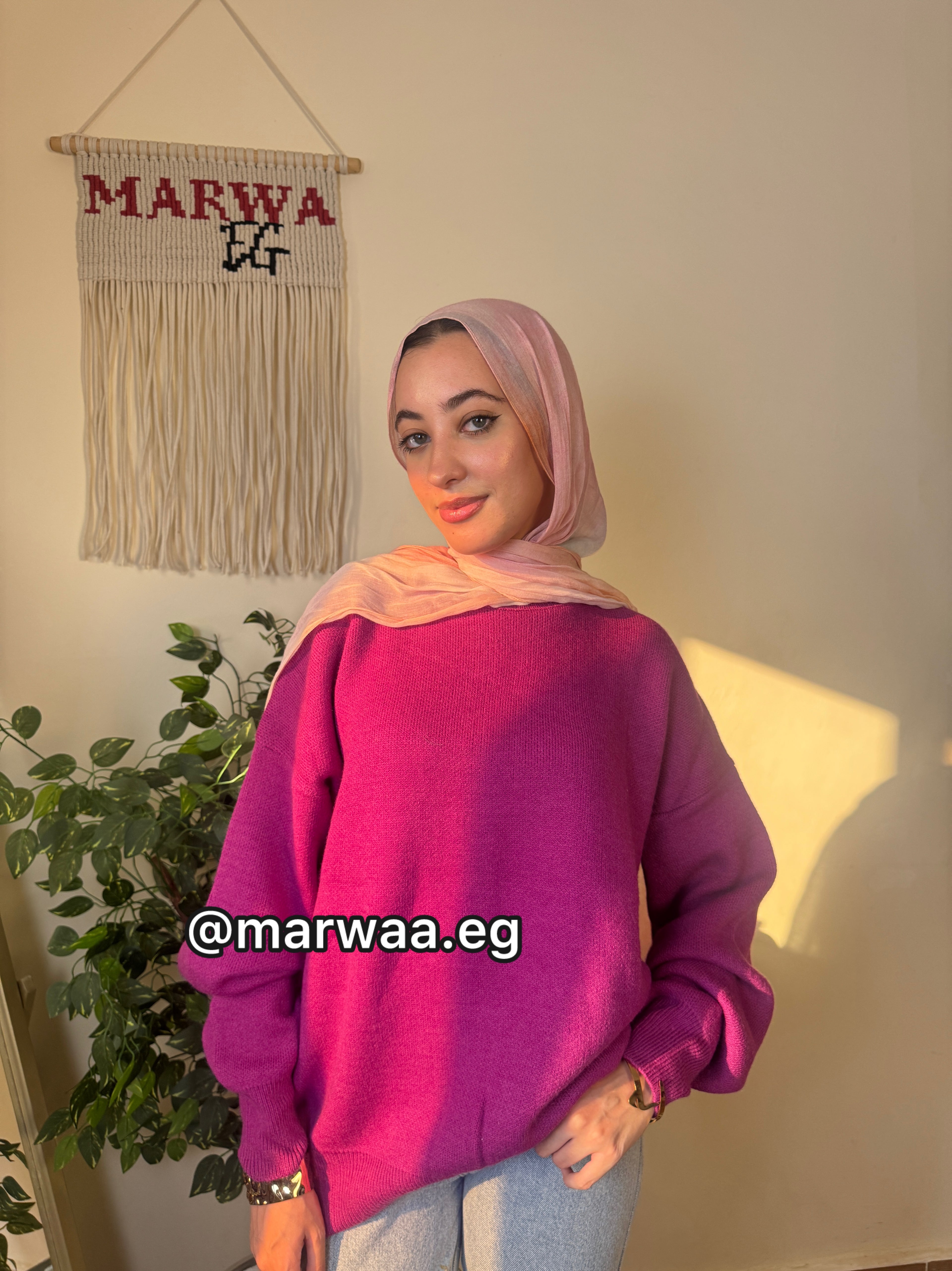 بلوفر اوفر سايز بيزك طويل