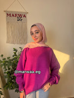 بلوفر اوفر سايز بيزك طويل