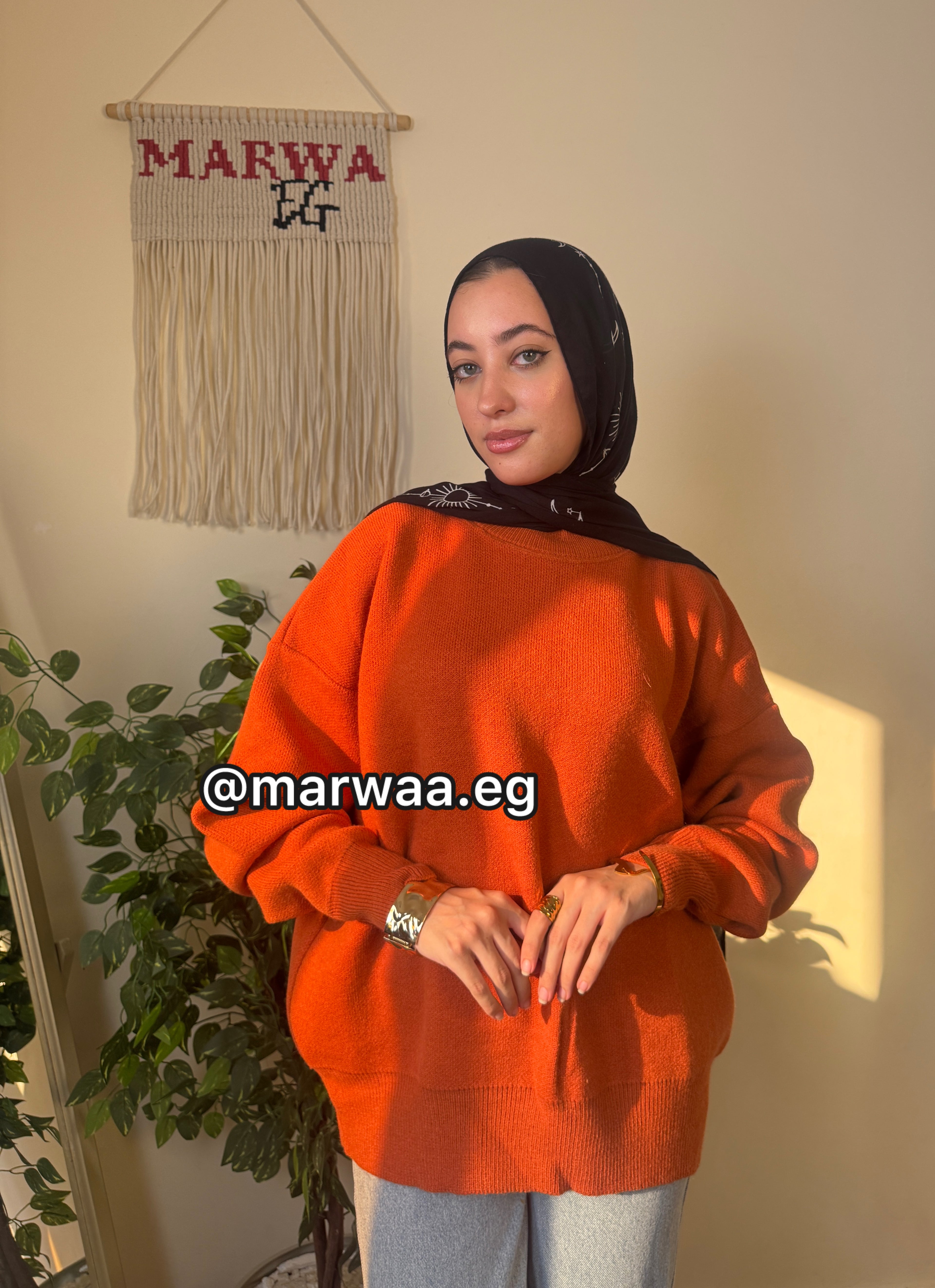 بلوفر اوفر سايز بيزك طويل