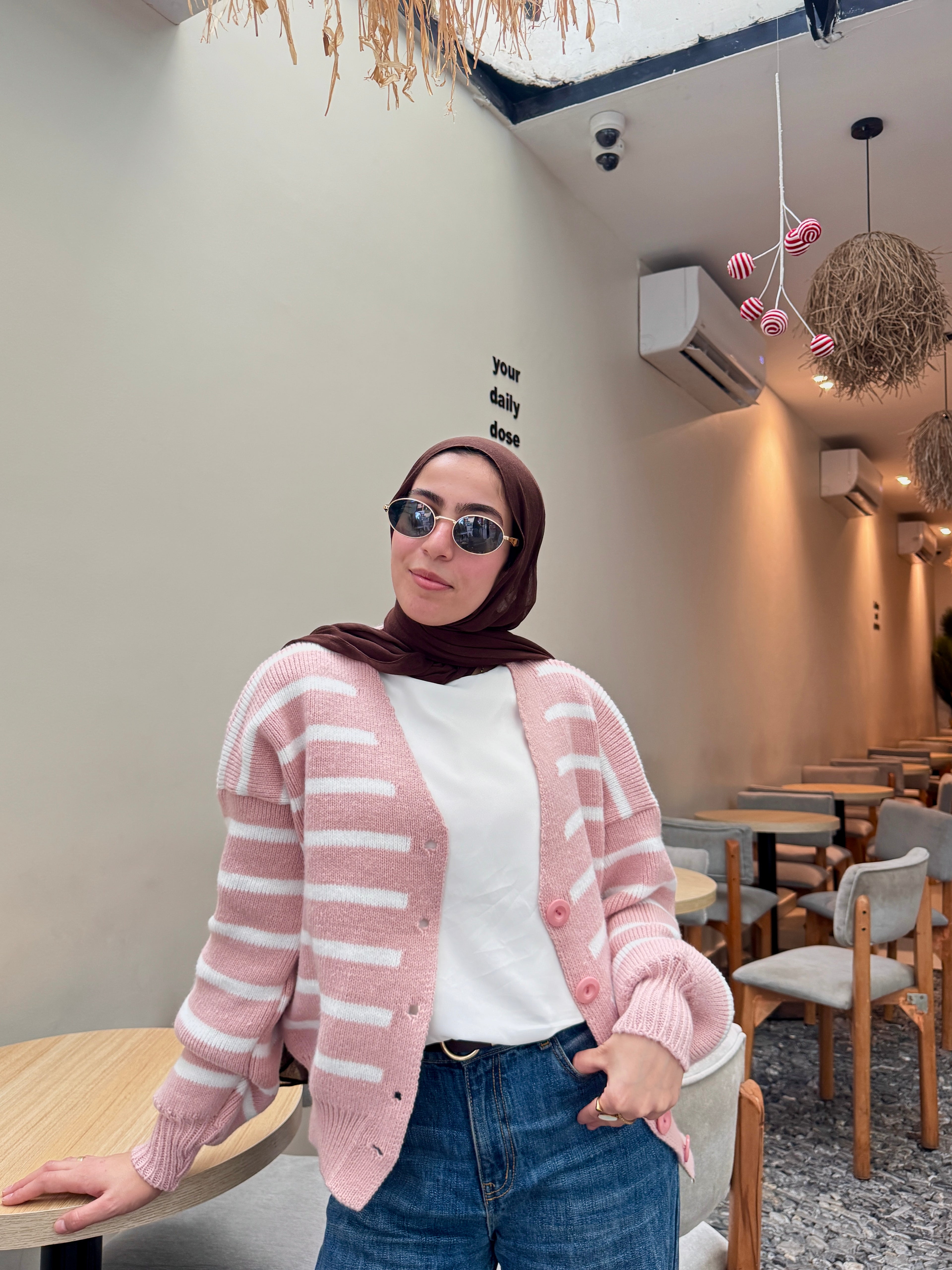 كارديجان صوف مخطط