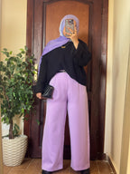 بنطلون وايد ليج