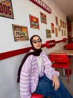 كارديجان صوف مخطط