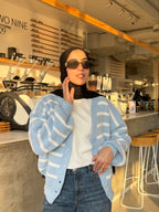 كارديجان صوف مخطط