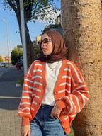 كارديجان صوف مخطط