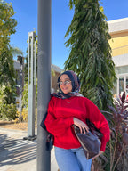 بلوفر موهير أوفر سايز