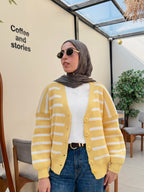 كارديجان صوف مخطط