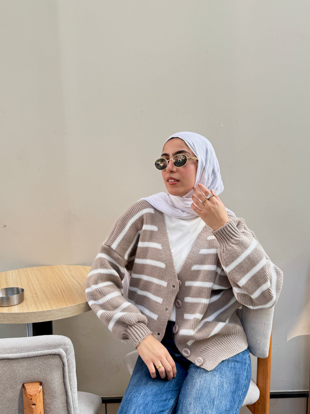 كارديجان صوف مخطط