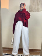 بنطلون وايد ليج