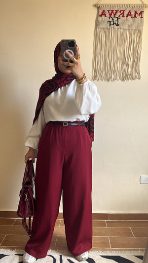 بنطلون وايد ليج