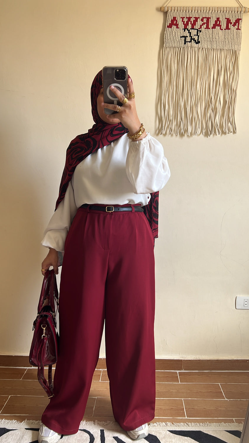 بنطلون وايد ليج
