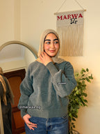 بلوفر اوفر سايز جديد كروب