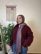 بلوفر بياقة صوف