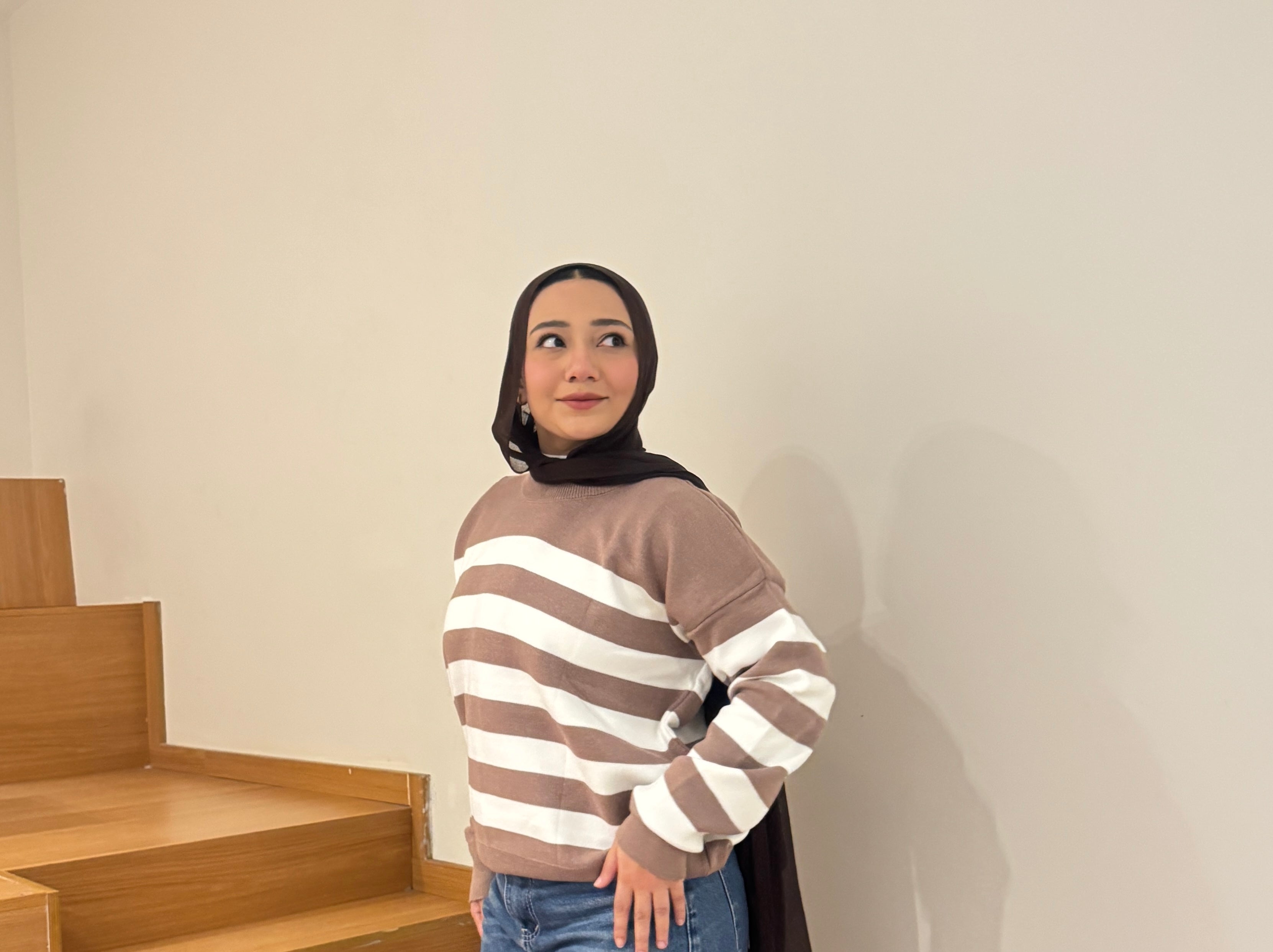 بلوفر اوفر سايز مخطط