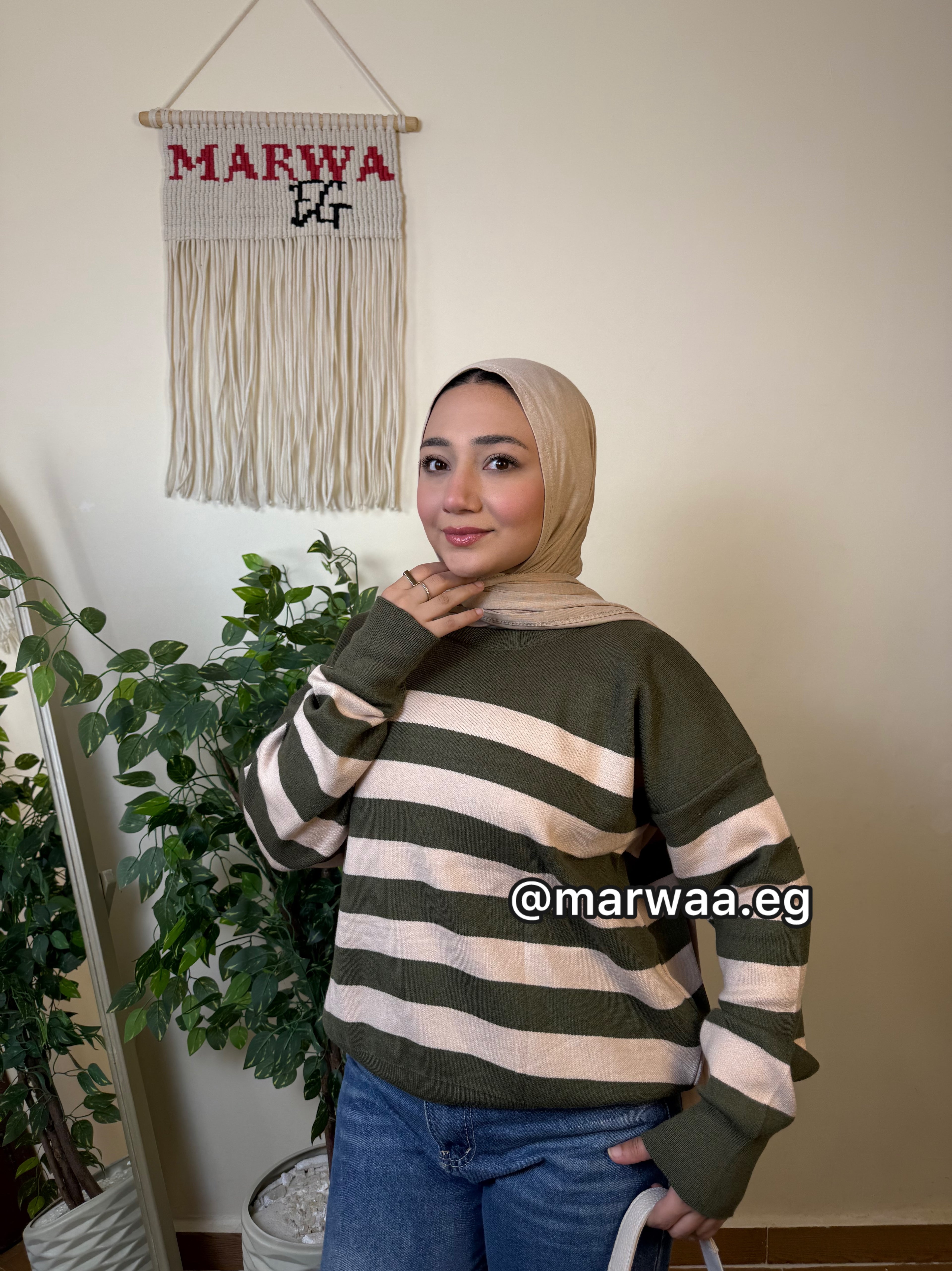 بلوفر اوفر سايز مخطط