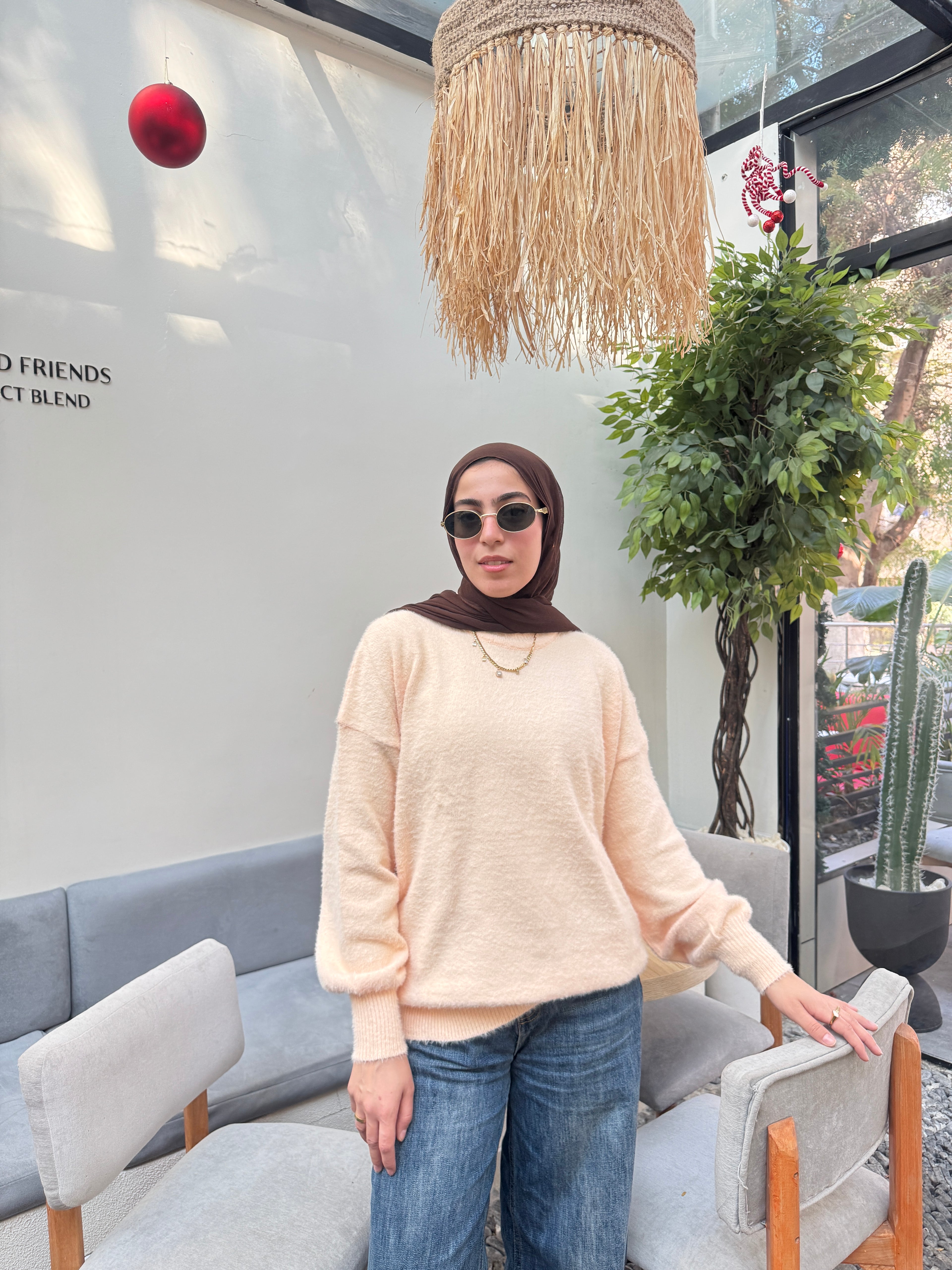 بلوفر موهير أوفر سايز