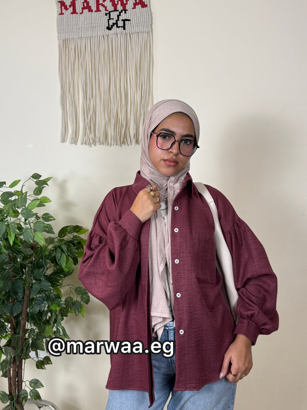 شميز اوفر سايز كتان