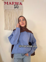 بلوفر اوفر سايز بيزك طويل