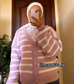 كارديجان صوف مخطط